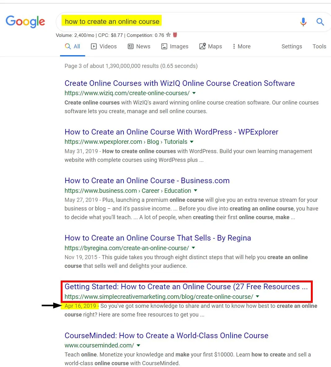 Google Search How to create an online course