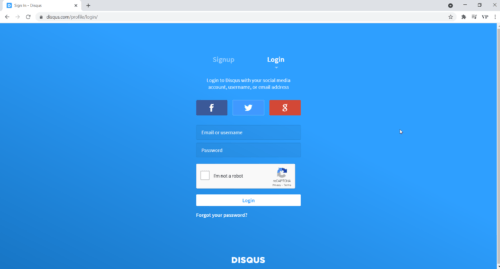 Create a free account on Disqus