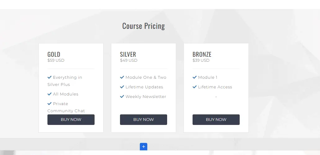 Dynamic pricing blocks on sales page tiered pricing in new zenler
